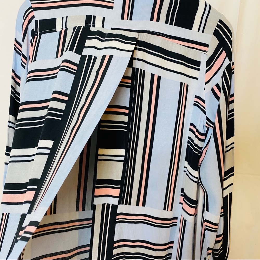 Asos Button Down Back Split Blouse Shirt - 4 - image 7